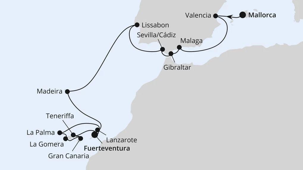 Andalusien, Madeira & Kanaren ab Mallorca 1