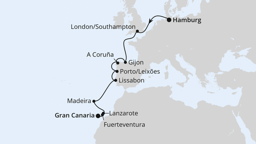 Westeuropa-Highlights ab Hamburg 1