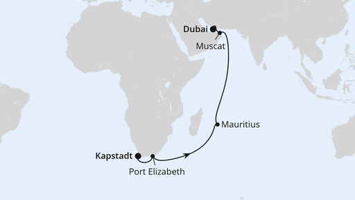 Von Kapstadt über Mauritius nach Dubai 1