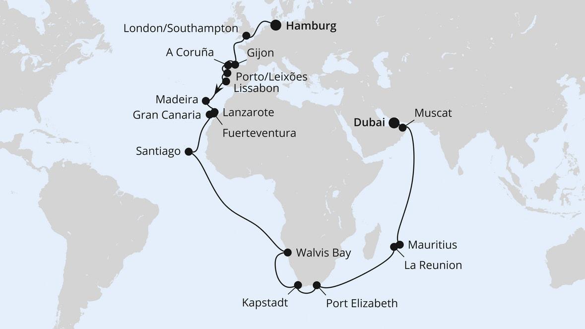 Weltenbummler Kanaren, Südafrika & Mauritius 1