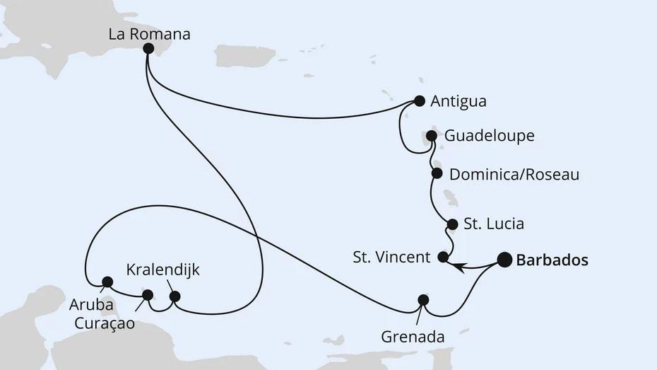 Karibische Inseln ab Barbados