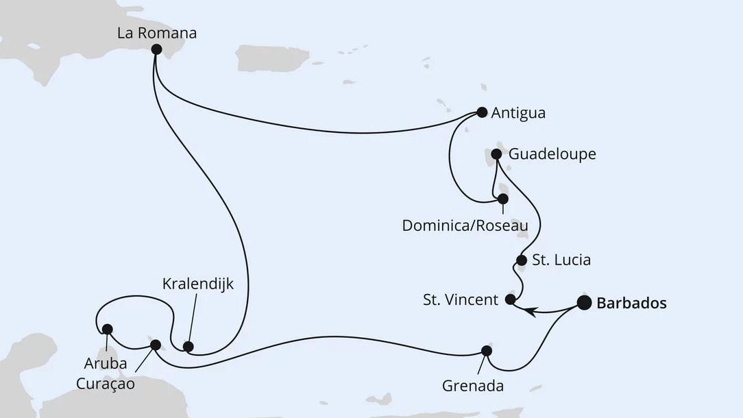 Karibische Inseln ab Barbados