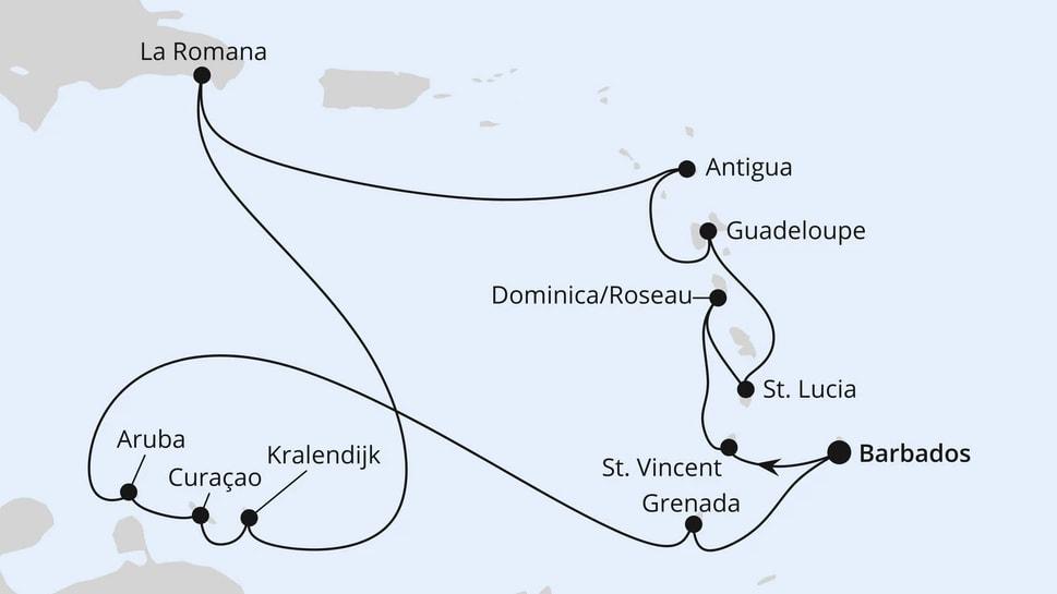 Karibische Inseln ab Barbados