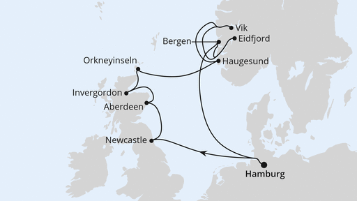 England, Schottland & Norwegen