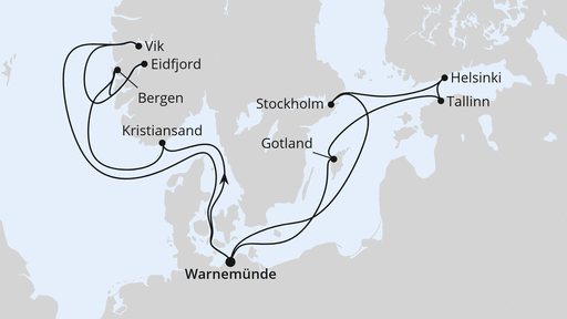 Norwegen & Ostsee ab Warnemünde