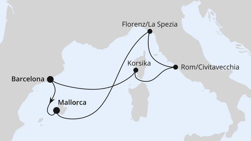 Mediterrane Schätze mit Korsika ab Barcelona 2