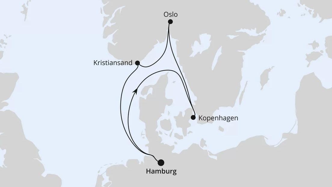 Norwegen & Dänemark ab Hamburg