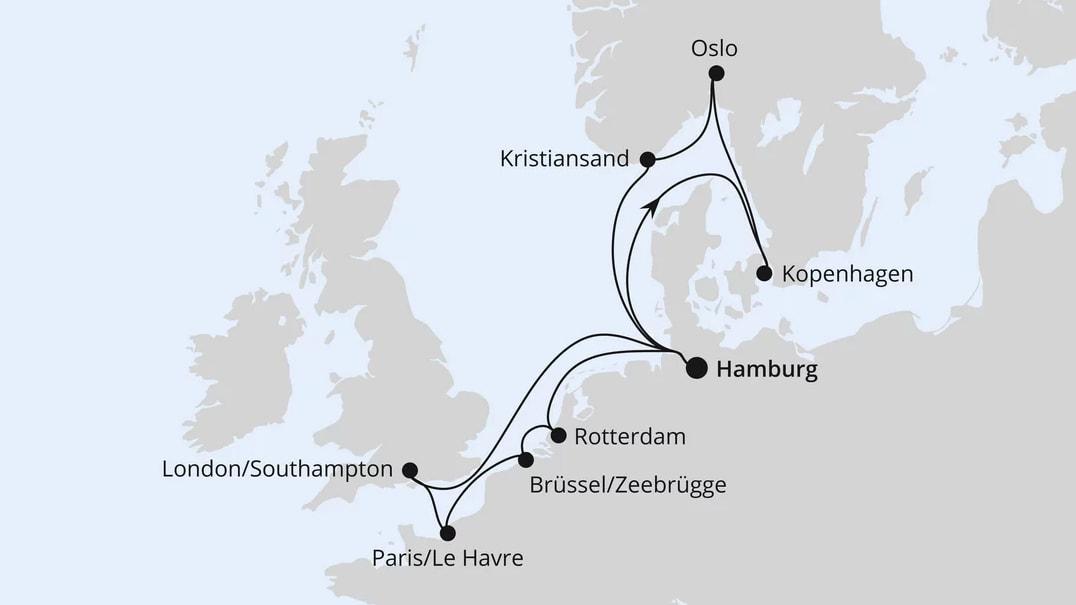 Metropolen & Skandinavien ab Hamburg
