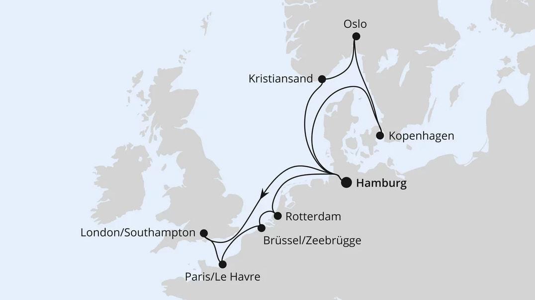 Metropolen & Skandinavien ab Hamburg
