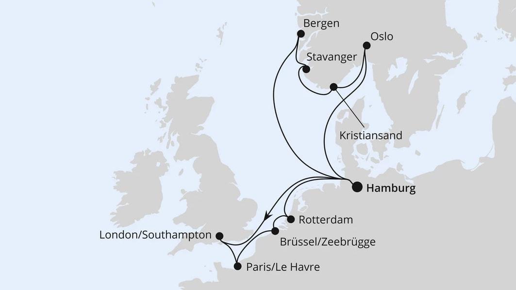 Metropolen & Südnorwegen ab Hamburg