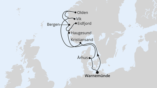 Norwegens Fjorde ab Warnemünde