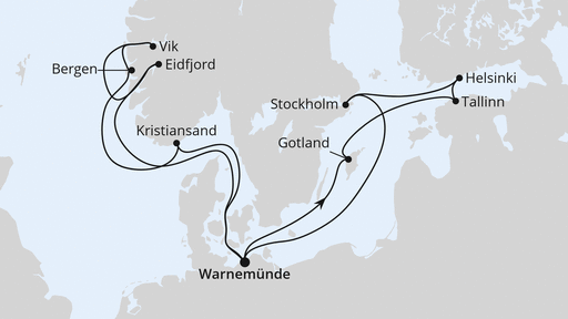 Norwegen & Ostsee ab Warnemünde