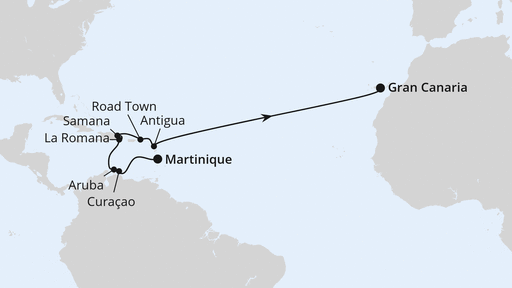 Von Martinique nach Gran Canaria