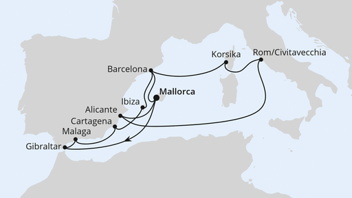 Große Osterreise durchs Mittelmeer ab Mallorca