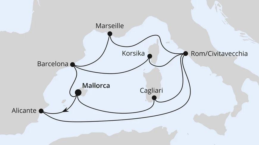 Große Mittelmeer-Reise ab Mallorca 1