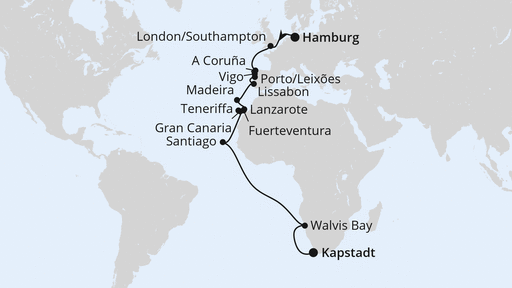 Von Hamburg über die Kanaren nach Kapstadt 2