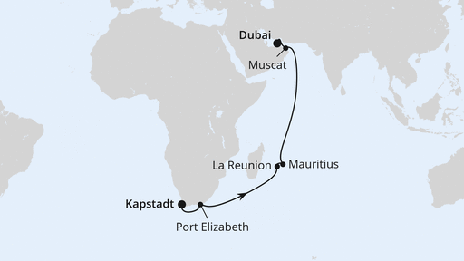 Von Kapstadt über Mauritius nach Dubai 1