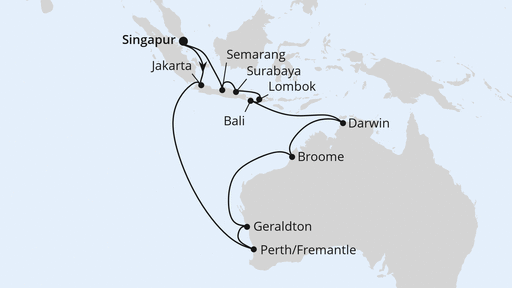 Australien, Indonesien & Singapur