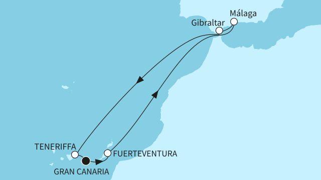 Kanaren & Tauf-Event Mein Schiff Relax in Malaga