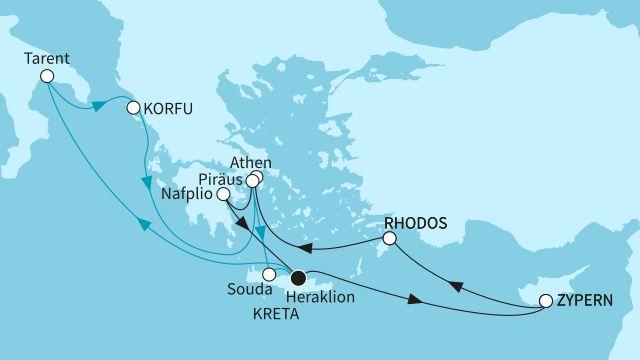 Zauberhafte Inseln mit Piraeus