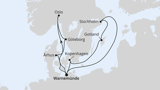 Skandinavische Städte mit Stockholm