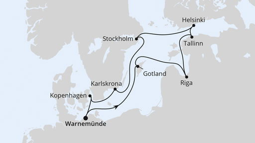 Städte der Ostsee ab Warnemünde 1