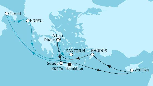Östliches Mittelmeer intensiv