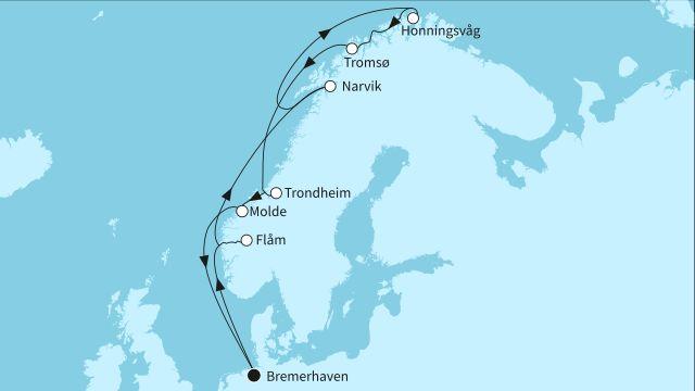 Norwegens Fjordwelten mit Nordkap