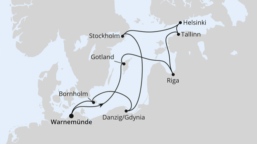 Städte der Ostsee ab Warnemünde 1