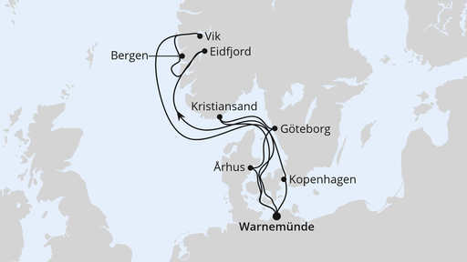 Norwegen & Dänemark ab Warnemünde