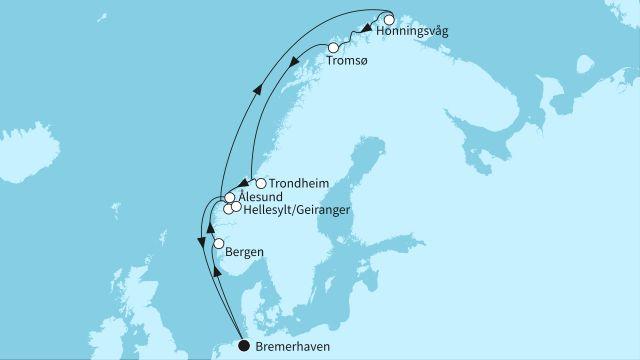 Norwegens Fjordwelten mit Nordkap