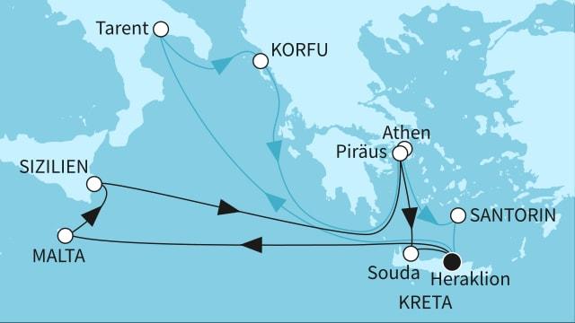 Östliches Mittelmeer intensiv