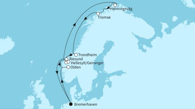 Norwegens Fjordwelten mit Nordkap