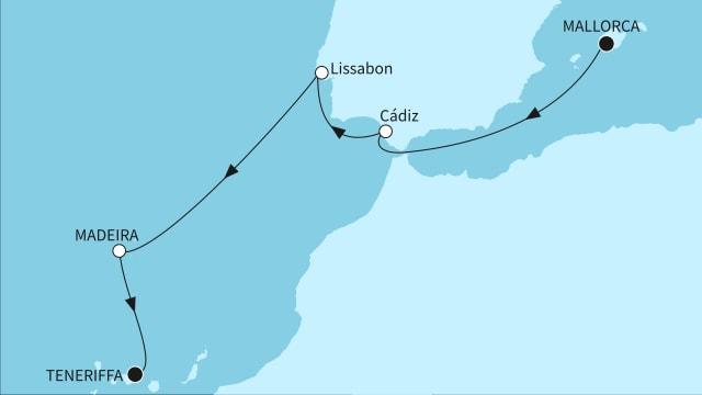 Atlantikinseln und Iberische Schönheiten