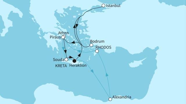 Östliches Mittelmeer intensiv