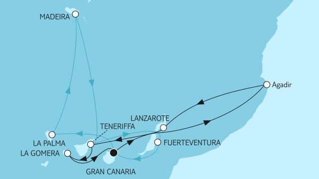 Kanaren, Madeira und marokkanisches Flair