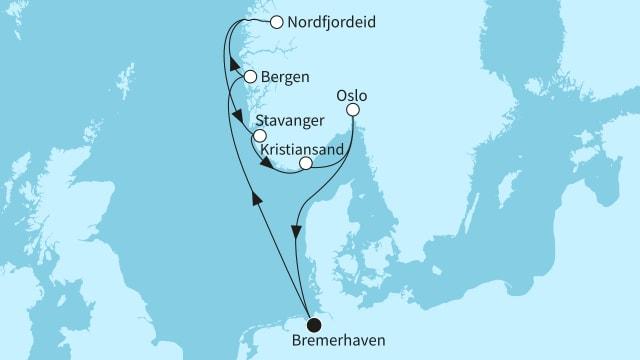 Vielfalt Norwegens