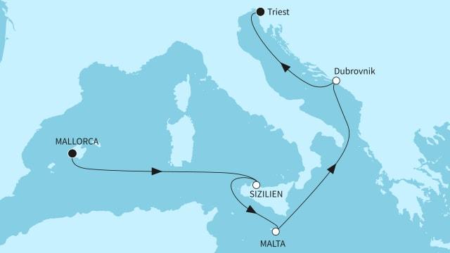 Mittelmeerinseln und Perle der Adria