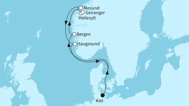 Norwegen mit Geirangerfjord