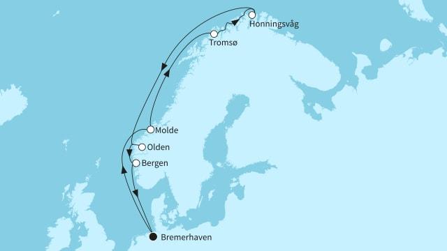 Norwegens Fjordwelten mit Nordkap
