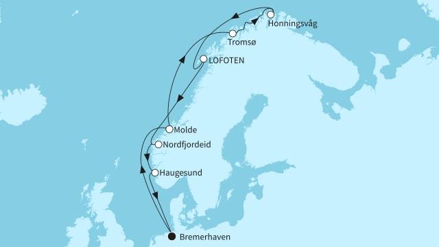 Norwegens Fjordwelten mit Nordkap