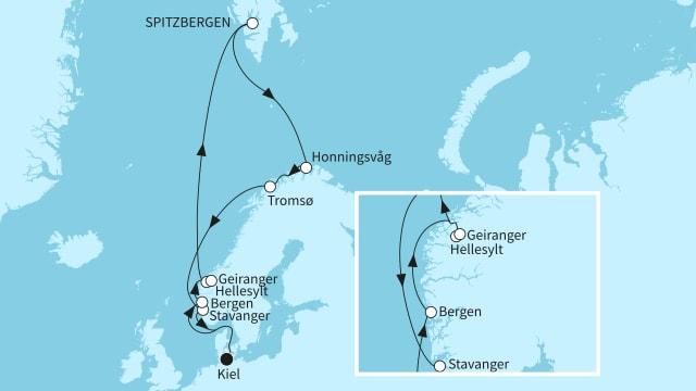 Traumreise Norwegen bis zum Nordkap