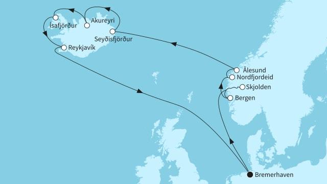 Norwegens Fjorde und Islands Naturwunder