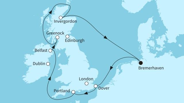 Westküste Großbritannien und Schottland