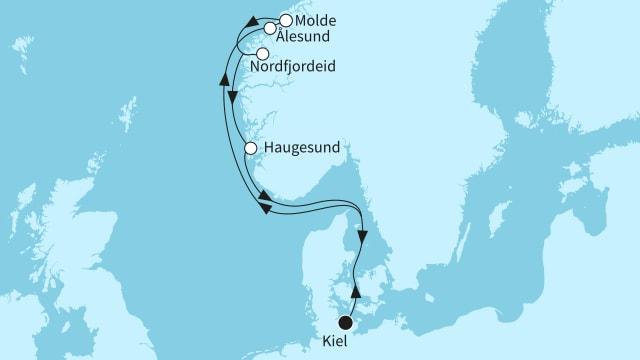 Norwegen mit Alesund