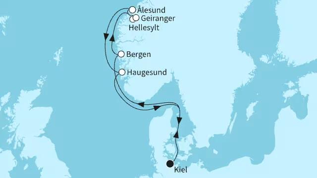 Norwegen mit Geirangerfjord