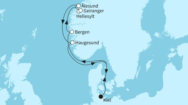 Norwegen mit Geirangerfjord