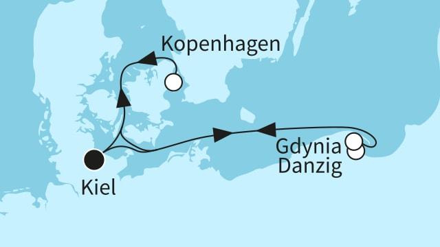 Kurzreise Ostsee mit Kopenhagen