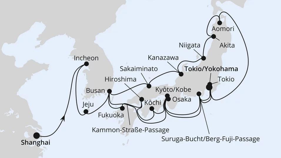 China, Südkorea & Japan zur Frühlingsblüte