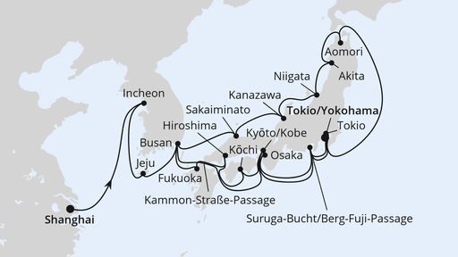 China, Südkorea & Japan zur Frühlingsblüte